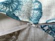 画像5: handmade  クッションカバー　40cm角　地中海柄　シェル　フィッシュ　ロブスター　ベージュ×ブルー (5)